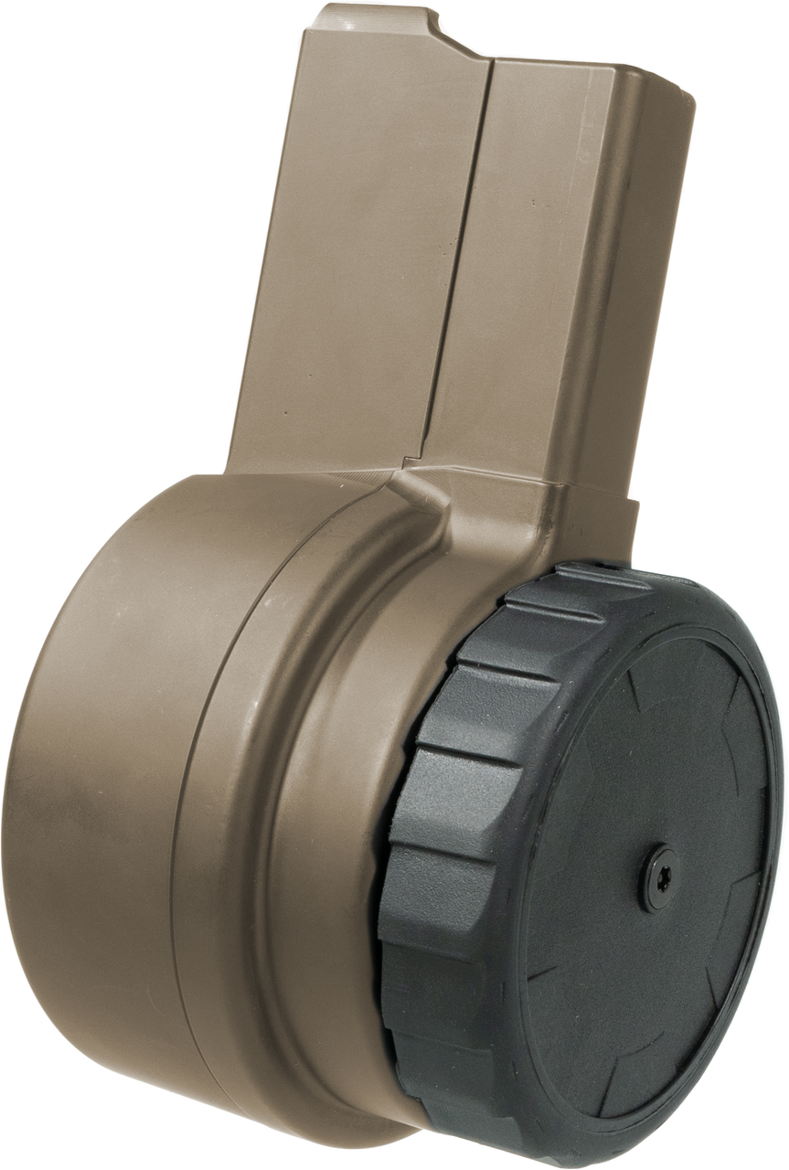 Aim Sports Warrior Systems Flat Dark Earth Drum, 5.56x45mm NATO AR-15, 50rd