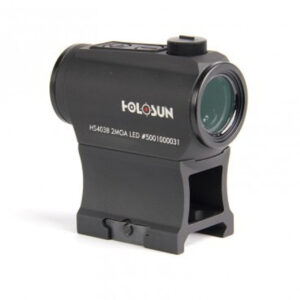 Holosun 403 Rifle Enclosed, Solar, Red 2Moa Dot, 6061 Aluminum, Enclosed, Button Control, Rifle