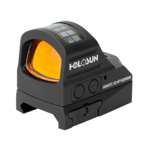 Holosun 407C Pistol Open Sight, Solar Red 2Moa Dot, 7075 Aluminum