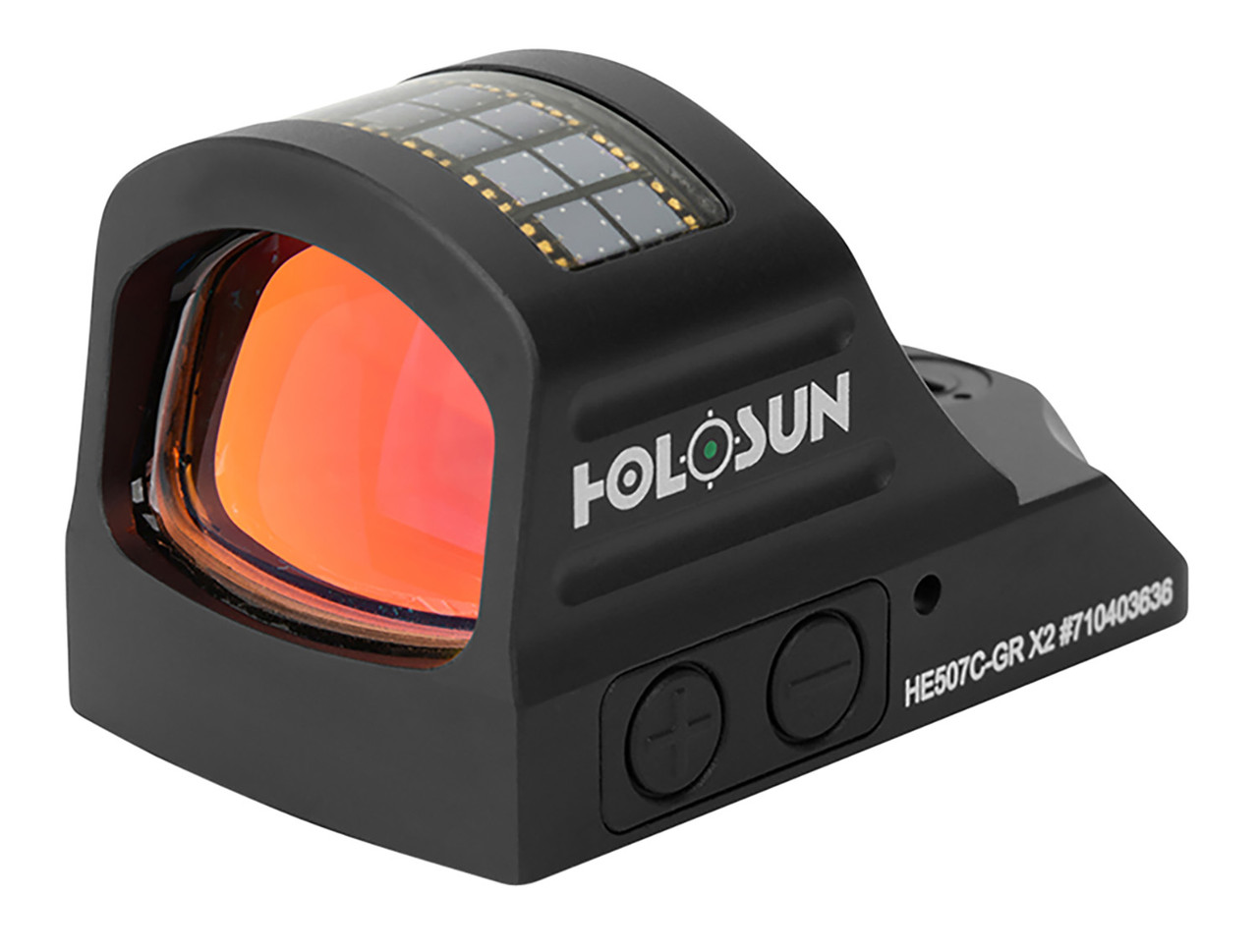 Holosun 507C X2 Reflex Sight,Solar Green 2 MOA Dot, 32 MOA Ring