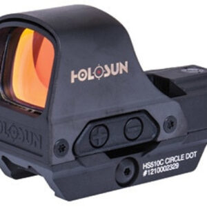 Holosun 510C Rifle Open Sight, Solar, Red Multi-Reticle, 6061 Aluminum, Open, Solar, Shake Awake, Rifle