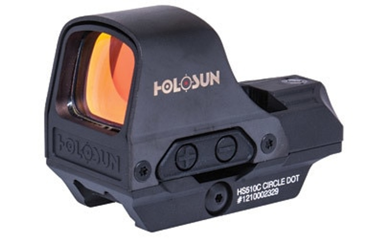 Holosun 510C Rifle Open Sight, Solar, Red Multi-Reticle, 6061 Aluminum, Open, Solar, Shake Awake, Rifle