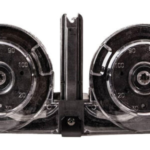 KCI AR-15 Gen2 .223/5.56 Drum Magazine, Black/Clear, 100rd