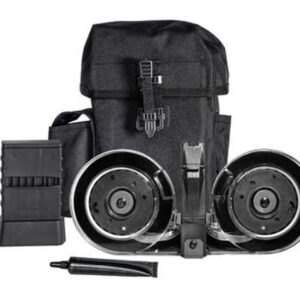 KCI USA AK74 5.45x39mm Drum Magazine, Steel, Black, 95rd