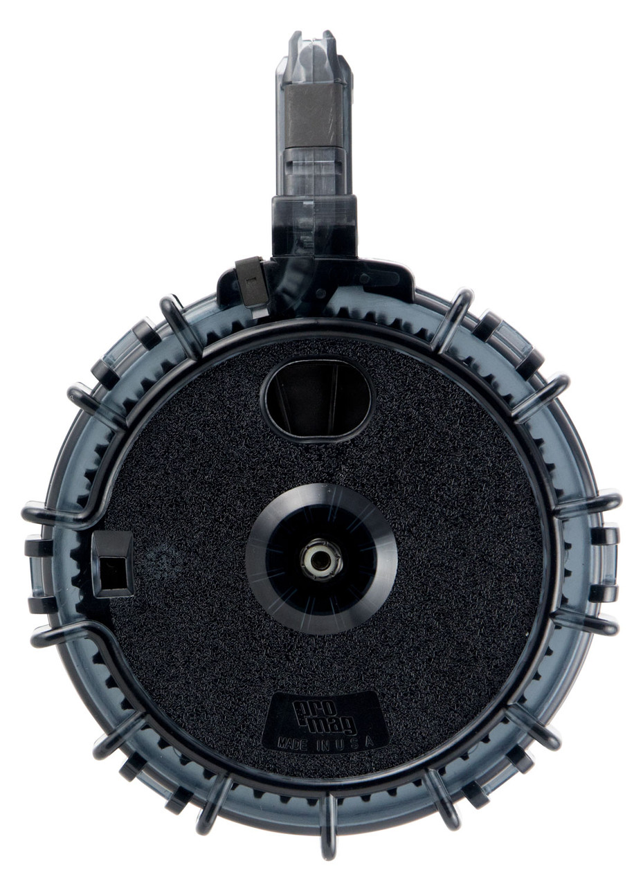 ProMag Drum Magazine 22 LR, Smoke Polymer, For Remington 597