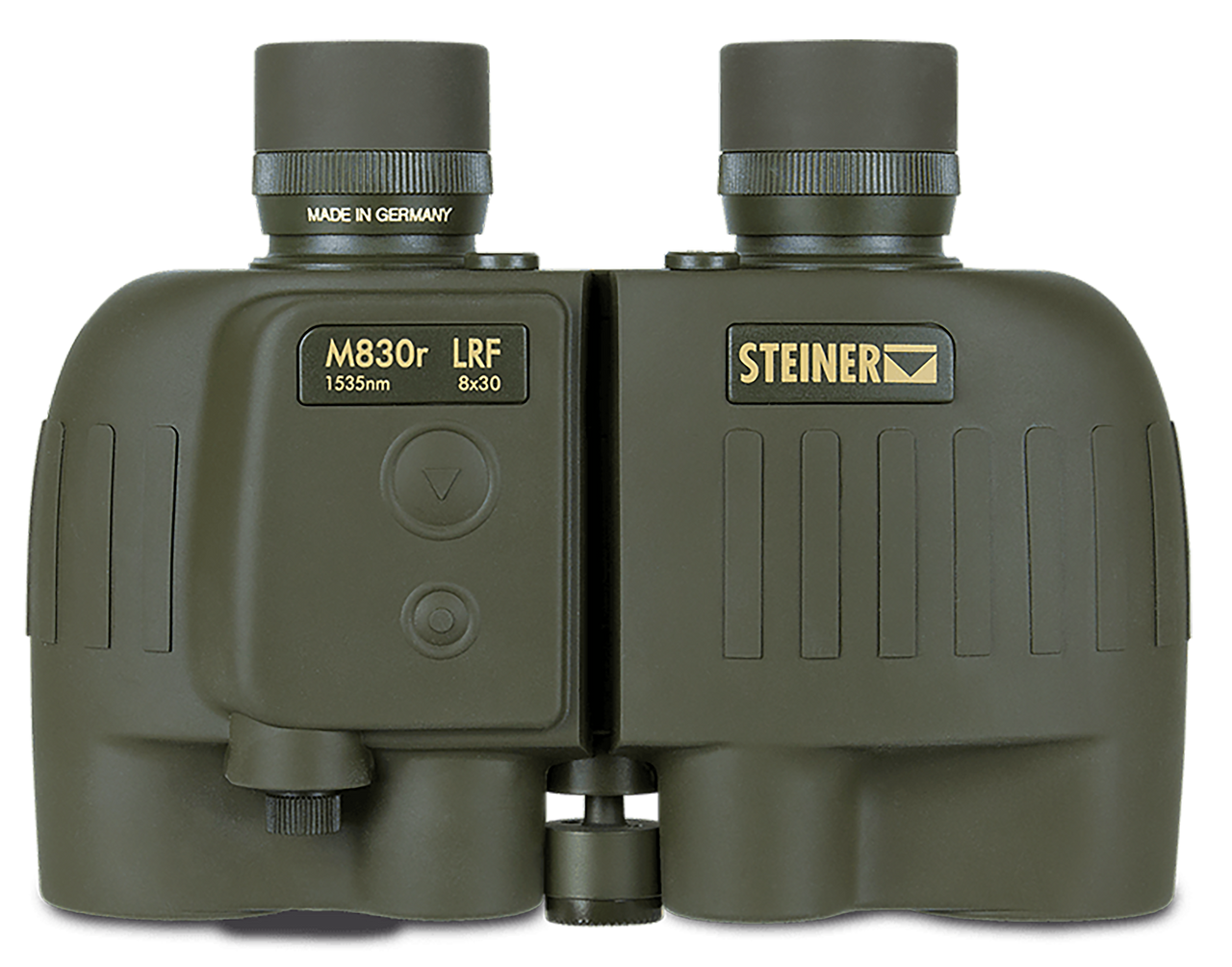 Steiner M830r LRF Binoculars, Olive Drab Green, 8x30mm, Fog/Waterproof