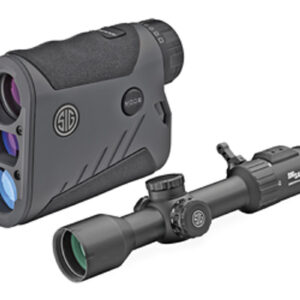 Sig SIERRA6 & KILO1600BDX Combo Kit, SIERRA6 2-12X40mm 30mm Riflescope with BDX-R2 Digital Ballistic Reticle, KILO1600BDX 6x22mm Rangefinder