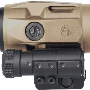 Sig Sauer Electro-Optics Juliet 3 Micro-Magnifier, 3x22mm, Flat Dark Earth, 90 Degree Flip-to-Side Mount