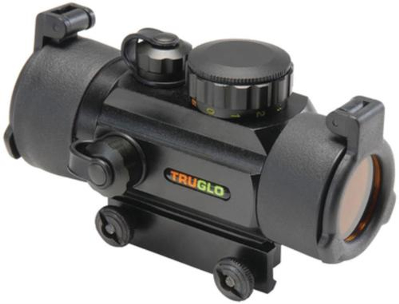 Truglo Traditional with Flip-up Lens Caps 1x 30mm Obj Unlimited Eye Rel