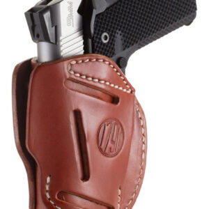 1791, 3 Way Holster, Outside Waistband Holster, Size 1, Ambidextrous, Classic Brown, Leather