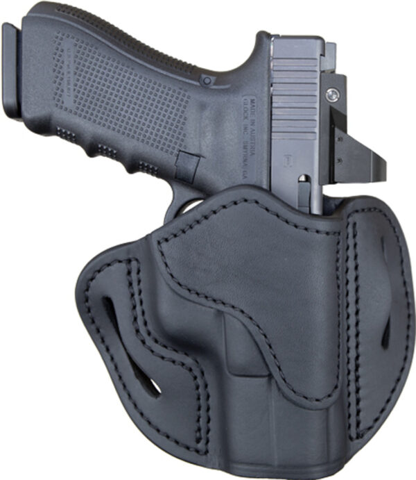 1791 BH2.1 Black Leather Outside Waistband Glock 17/S&W Shield/Springfield XD9, Right Hand