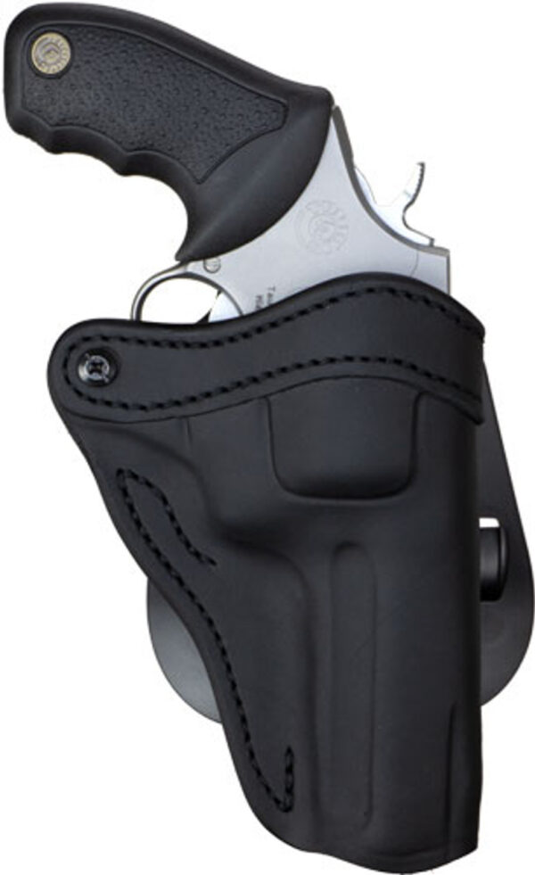 1791 Gunleather R2 Ruger GP100, Black Leather, Outside Waistband, Right Hand