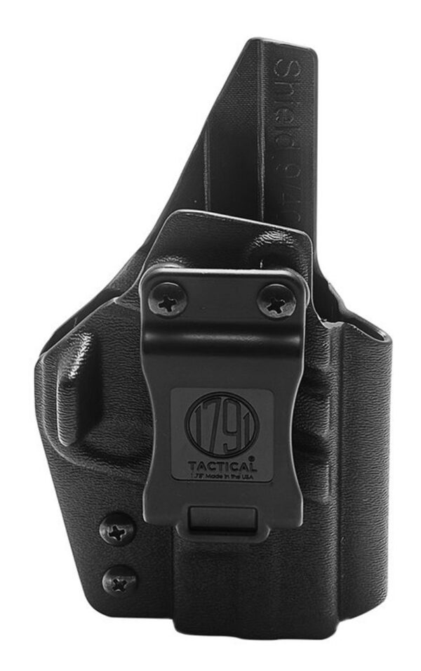 1791 Tactical Kydex, Inside Waistband Holster, Right Hand, Black Kydex, Fits S&W Shield