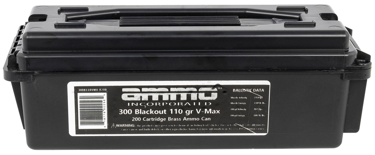 Ammo Inc Signature .300 Blackout 110gr V-MAX – 200 Rounds