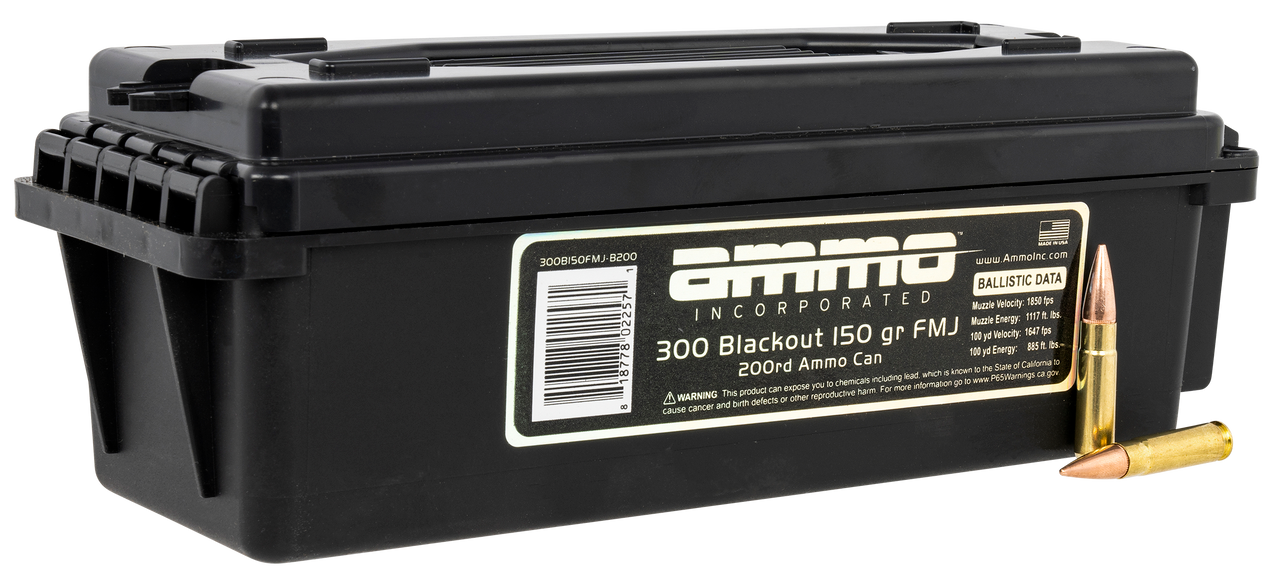 Ammo Inc Signature .300 Blackout 150gr FMJ – 200 Rounds
