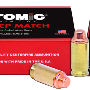 Atomic Match 45 ACP 185gr, Semi-Wadcutter, 50rd Box