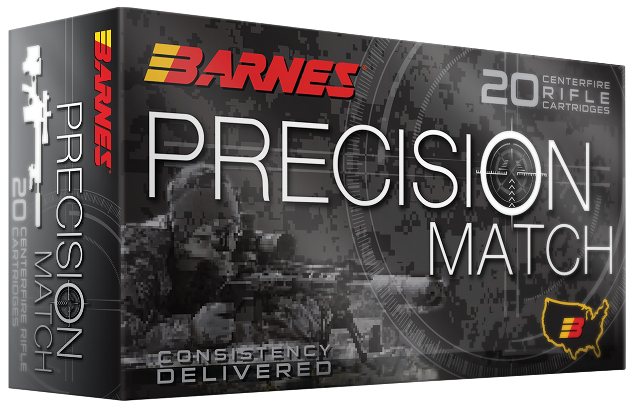 Barnes Precision Match 223 Remington, 77gr, Match Burner OTM BT, 20rd Box