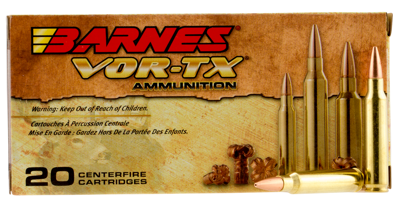 Barnes VOR-TX Rifle 5.56x45mm 62gr, TSX Boat Tail, 20rd Box