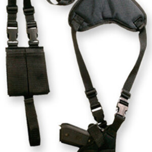 Bulldog Deluxe Vert-Shoulder Holster Rh/lh 3.5-5 Barrel Black