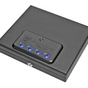 Bulldog Safe, 11.5"x9.75"x2.5", Black, LED Digital Vault, Magnum Top Load, Allows Entry by Access Card or Key FOB, Spring Loaded Door, Interior Light, Small Size, Top Load