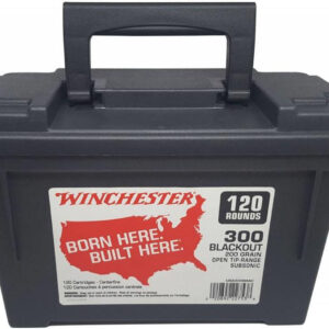 Buy Winchester USA .300 Blackout 200gr FMJ Open Tip Subsonic – 120rd Can