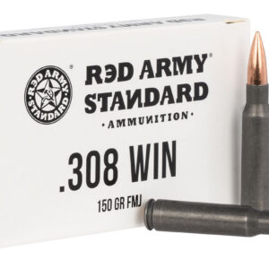 Century Red Army Standard .308 Win, 150gr, Full Metal Jacket, Steel Cased, 20rd Box