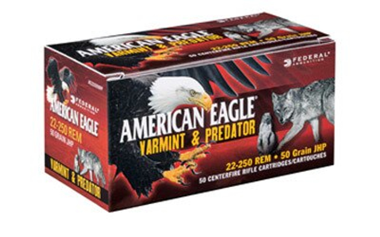 Federal American Eagle 223 Rem 50gr JHP, 50rd Box