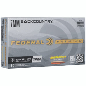 Federal Gold Medal 7mm Backcountry 195gr Berger – 20rd Box