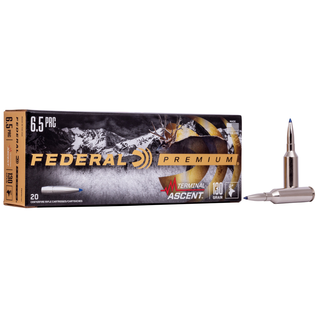 Federal Premium Hunting 6.5 PRC, 130gr Terminal Ascent, 20rd Box