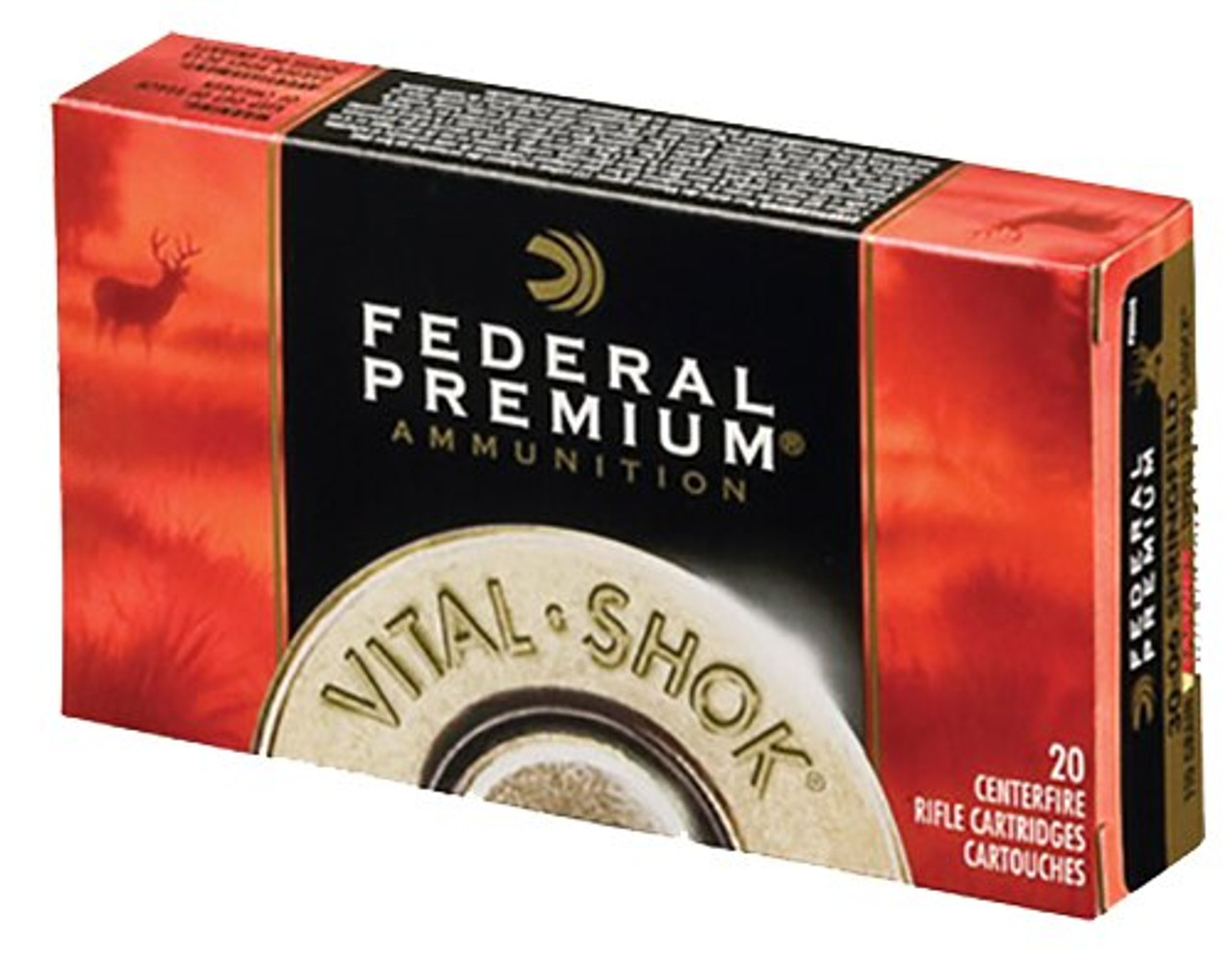 Federal Vital-Shok 223 Rem 55gr, Barnes Triple Shock X Bullet, 20rd Box
