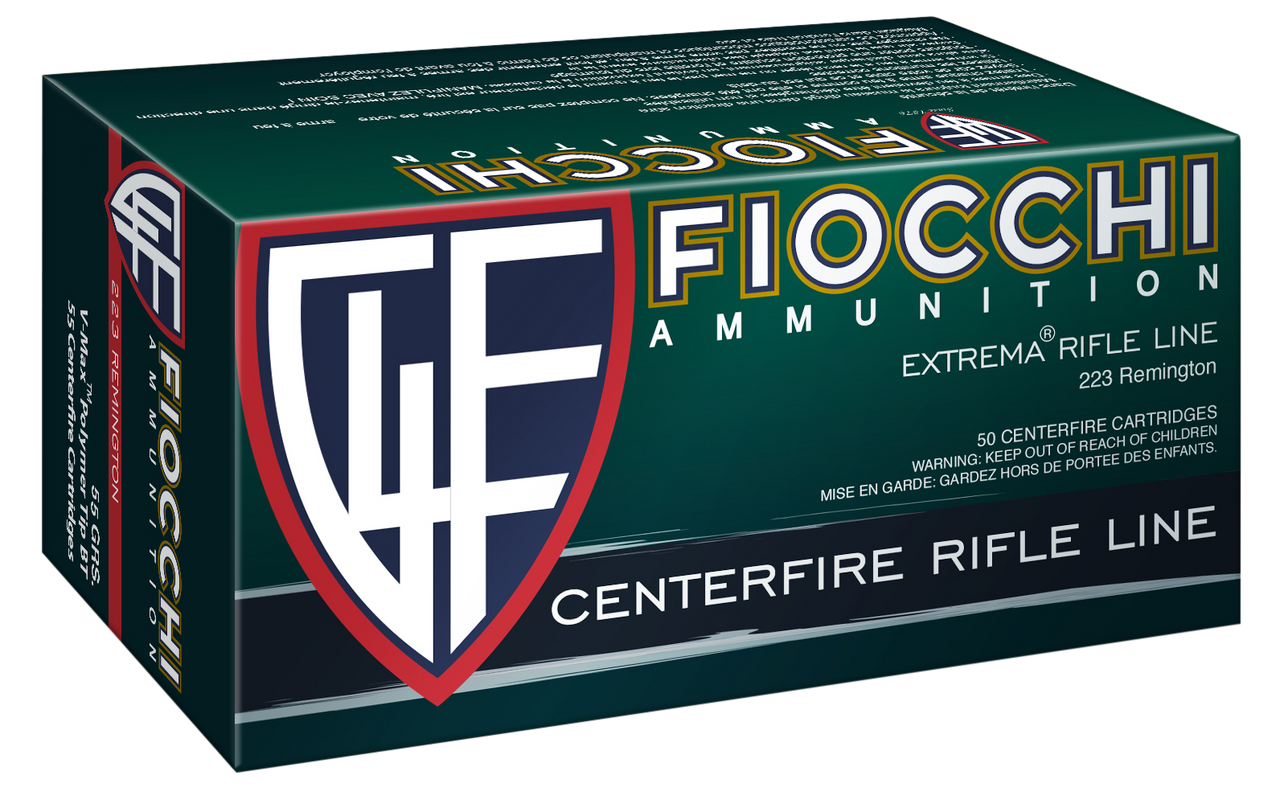 Fiocchi Extrema 223 Rem 55gr, V MAX, 50rd Box
