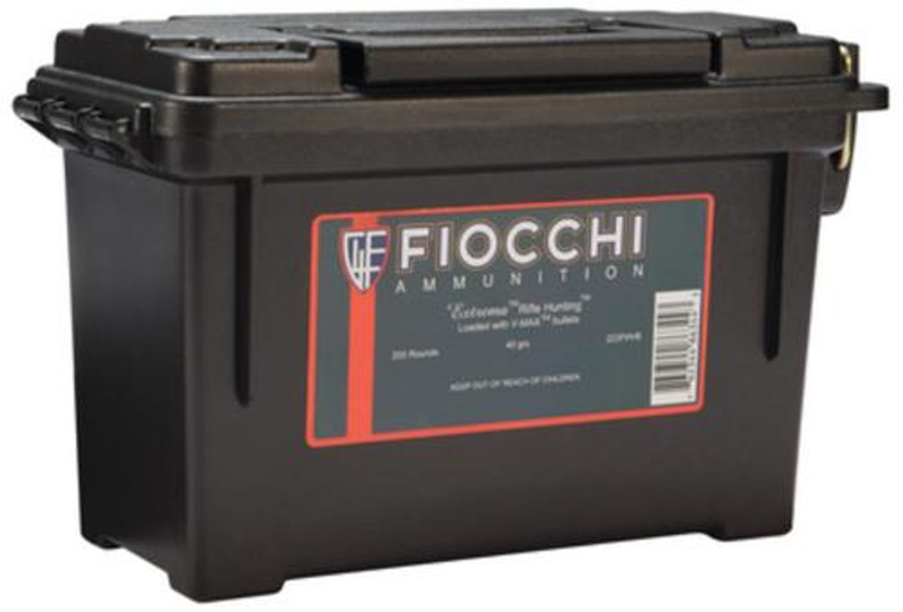 Fiocchi Extrema Hunting .223 Rem 40gr, V-Max 200rd Case