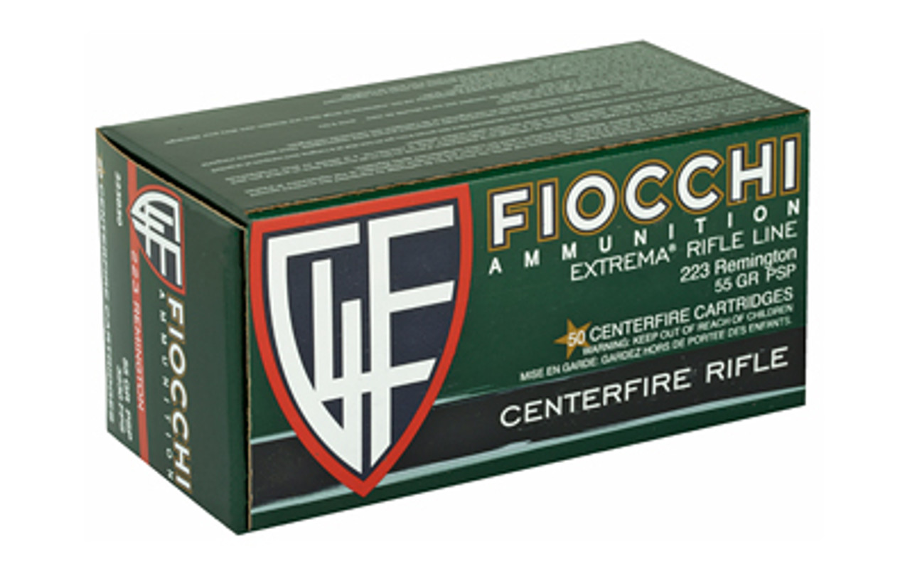Fiocchi Field Dynamics .223 Rem, 55gr, Pointed Soft Point, 50rd Box