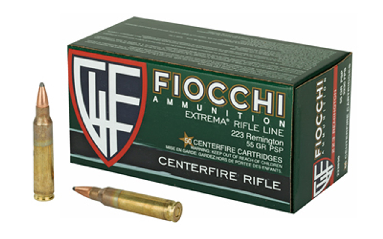 Fiocchi Field Dynamics .223 Rem, 55gr, Pointed Soft Point, 50rd Box