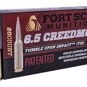 Fort Scott 6.5 Creedmoor, 130gr Solid Copper Spun 20rd Box