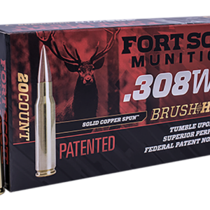Fort Scott Brush Hog .308 Win 168gr Solid Copper Spun – 20 Rounds