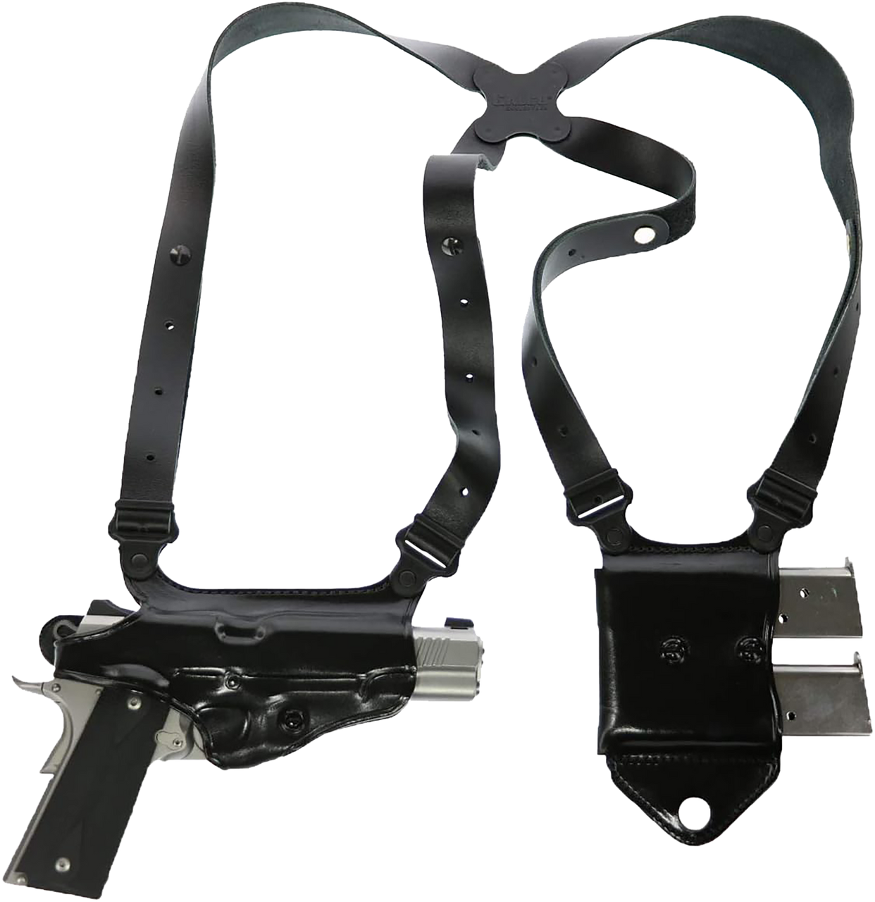 Galco Miami Classic II Shoulder System, Black Full Grain Leather