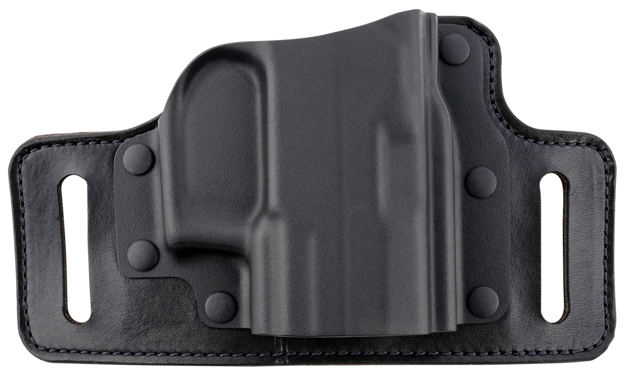 Galco Tacslide Belt Holster, Fits Sig Sauer, Right Hand, Black Leather Kydex