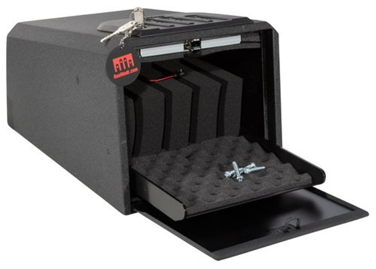 GunVault MiniVault 2050 Gun Safe, Mechanical Illuminated Keypad/Key