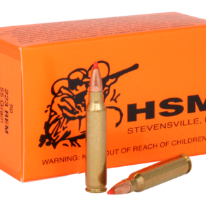 HSM 223 Remington, 55gr, Hornady V-Max, 50rd Box