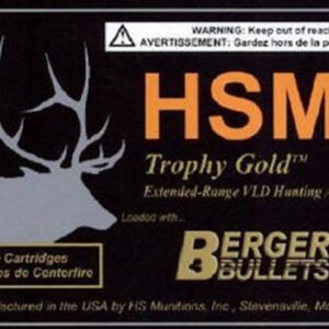 HSM Trophy Gold .308 Winchester (7.62 NATO) 168gr BTHP – 20 Rounds