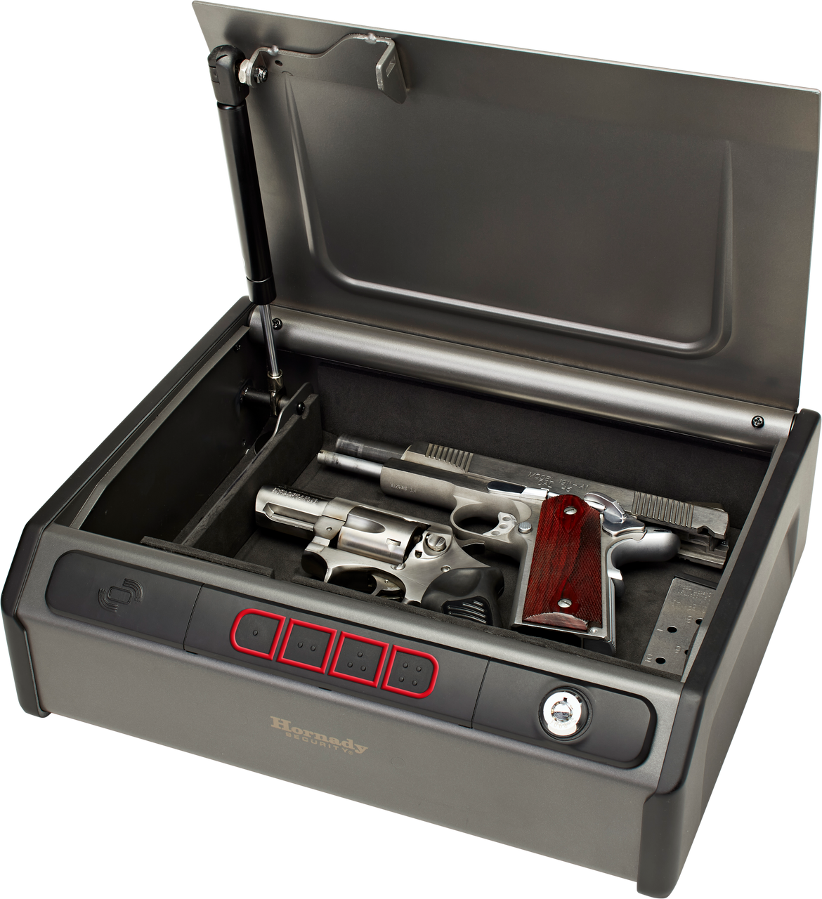 Hornady Rapid Safe RFID/Access Code/Key Entry, Gray Steel, Holds 2 Handguns