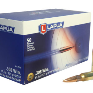 Lapua .308 Winchester (7.62x51mm) 167gr Open Tip Match – 50 Rounds