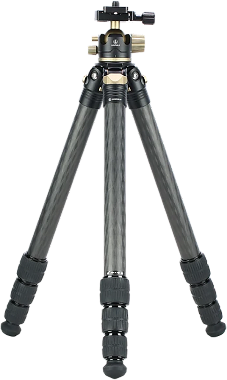 Leupold Pro Guide Tripod Kit, Carbon Fiber with Black, Aluminum Ball Head, 6.70-67 Vertical Adjustment