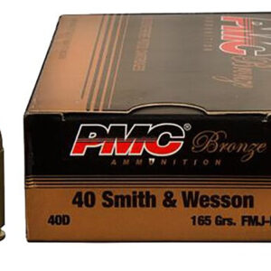 PMC Bronze 40S&W 165gr, Full Metal Jacket, 300rd Bulk