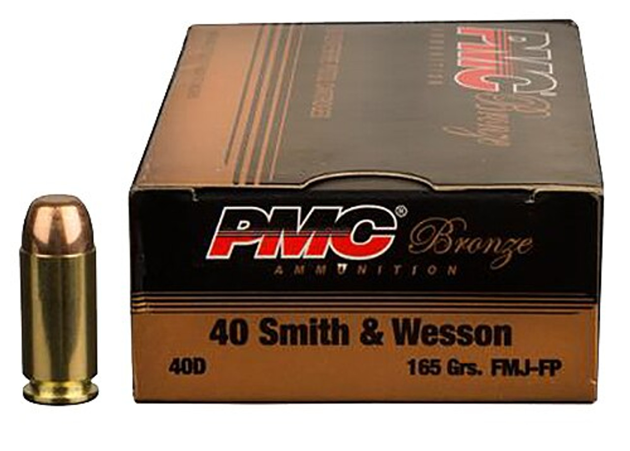 PMC Bronze 40S&W 165gr, Full Metal Jacket, 300rd Bulk