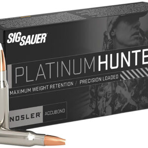 Sig Sauer Platinum Hunter 6.5 Creedmoor, 140gr, Accubonded Ballistic Tip, 20rd Box