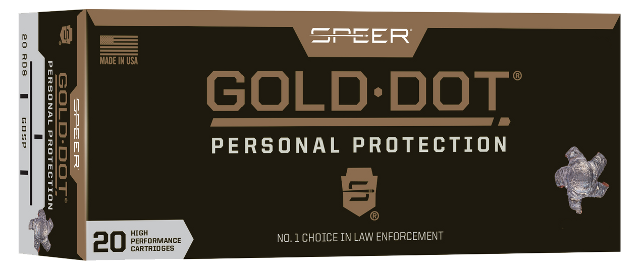 Speer Gold Dot 223 Rem 55Gr, Gold Dot Hollow Point, 20rd Box