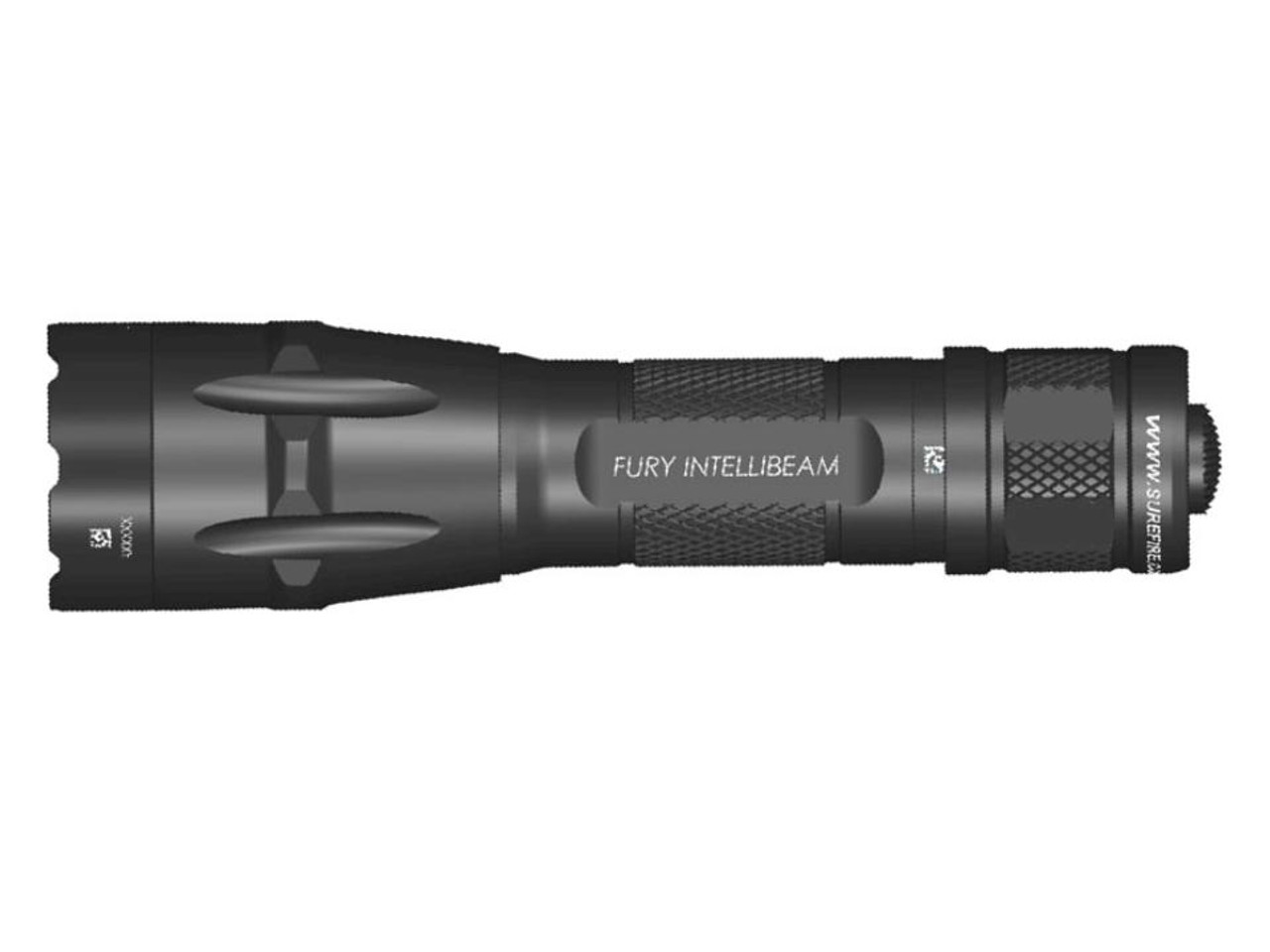 Surefire Fury Duel Fuel Intellibeam Flashlight, 1500 Lumens