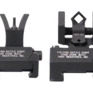 Troy Micro Tritium M4 Front And Doa Rear Folding Battlesight Set Black